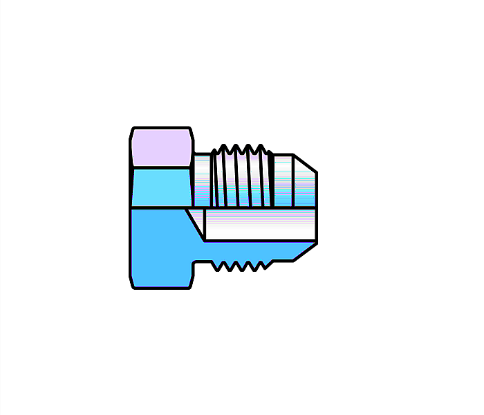 Lukisan pemasangan JIC pasang JIC fitting drawing of plug